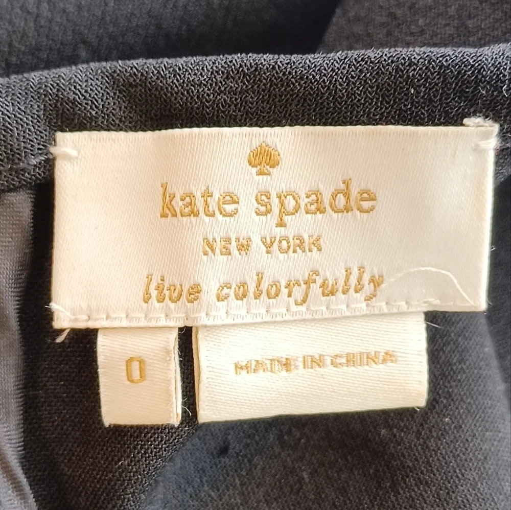 Kate Spade Sequin Sleeves Cocktail Party Sz 0 Evening Blouse